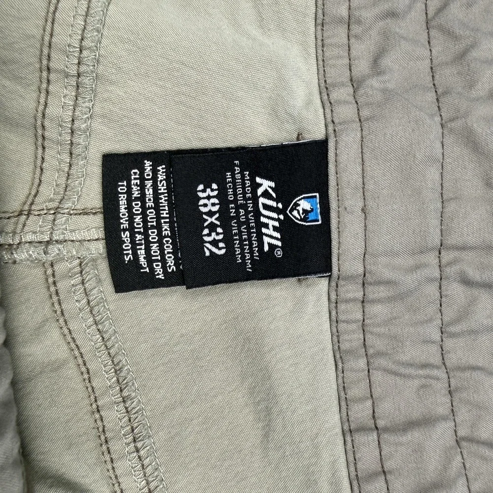 Kuhl Revolvr Cargo Pants Mens 38x32 Brown Stretch Outdoor Hiking Travel